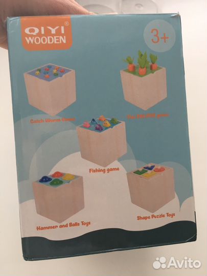 Развивающие деревянные игрушки монтессори