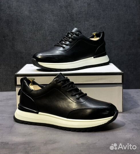 Кроссовки мужские кожаные классика