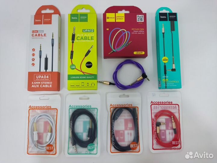 Кабель AUX 3.5mm mini jack для музыки