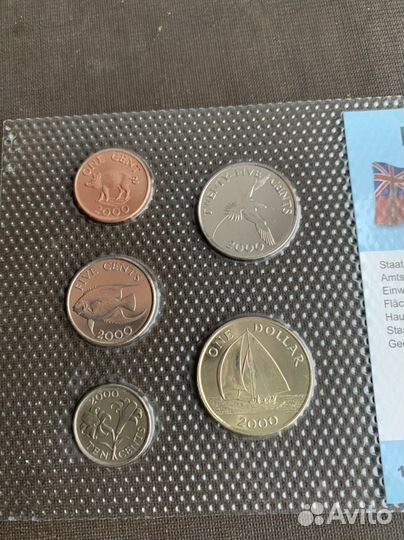 Бермуды - 1 + 5 + 10 + 25 центов 1 - 2002 Набор