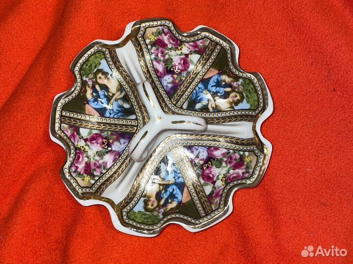 Фарфоровые блюда ссср, менажница