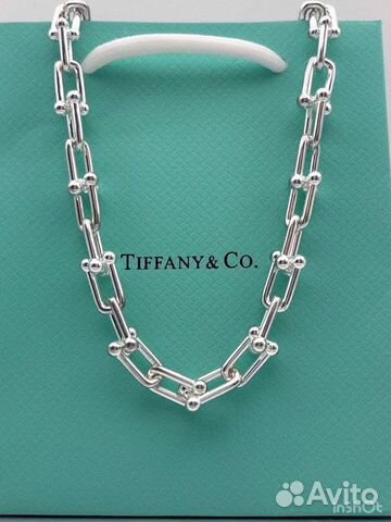 Tiffany ожерелье из звеньев серебро