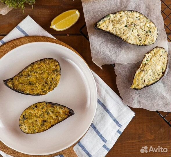 Мидии фаршированные палтусом