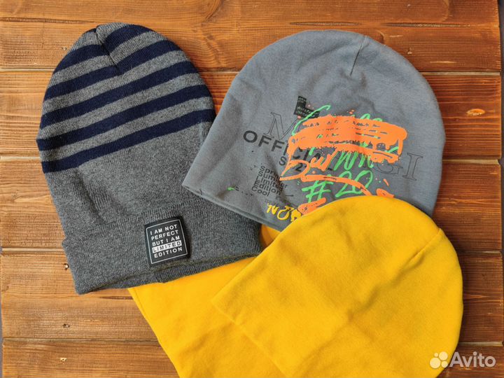 Шапки для мальчика, шапка и снуд 52-54