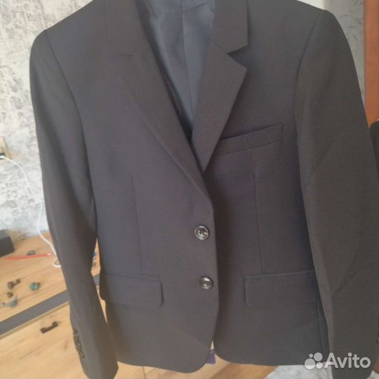 Школьный костюм для мальчика 116-122 чёрный