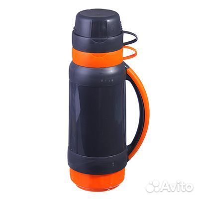 Термос 1,8л стеклянная колба satoshi Шторм (2 чашк