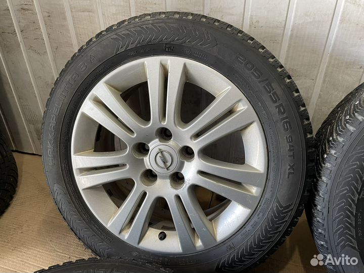 Зимние колеса Astra H, R16, nokian 205/55/16