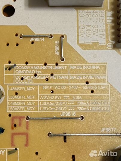 Bn44-00852f l48msfr MDY Samsung ue40m5000au