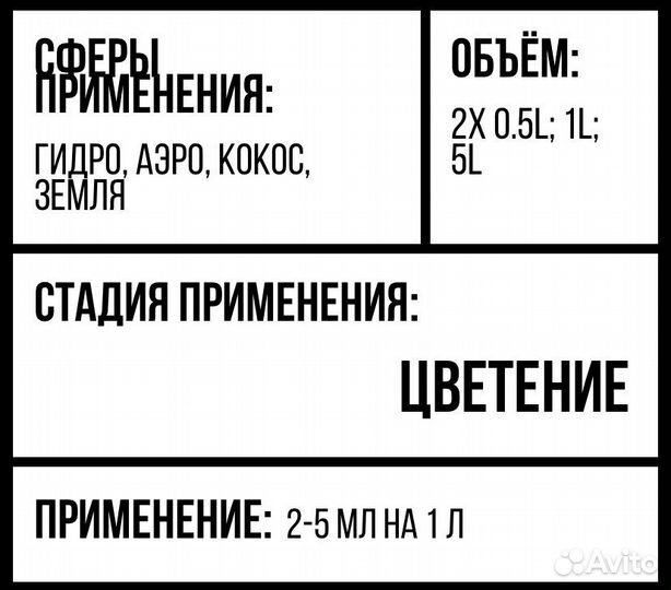 Удобрениe rastea eco-hydro flores A+B