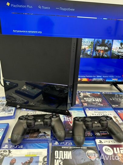 Sony playstation 4+112 игр. Гарантия