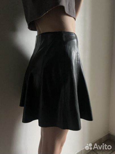 Кожаная юбка zara