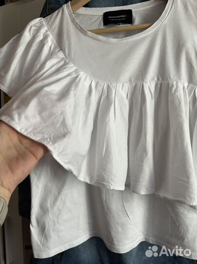 Футболка белая banana republic