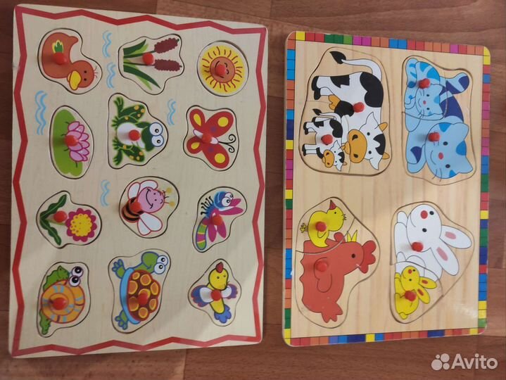 Деревянные вкладыши, пазл