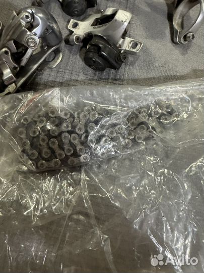 Трансмиссия Shimano 105 10s, переключатели, цепь