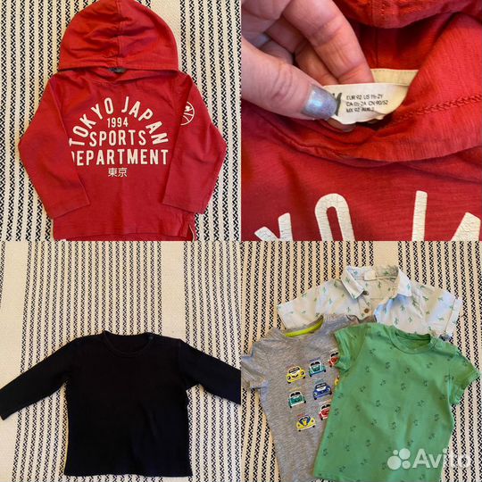 Одежда для мальчика Zara gap next hm 2год