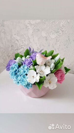 Букет цветов из мыла