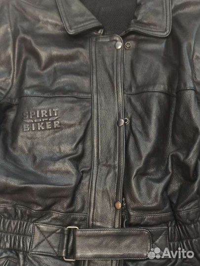 Мотокуртка кожаная, 48