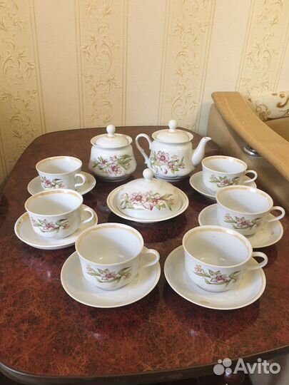 Чайный керамический сервиз СССР