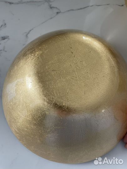 Zara home блюдо золотой цвет