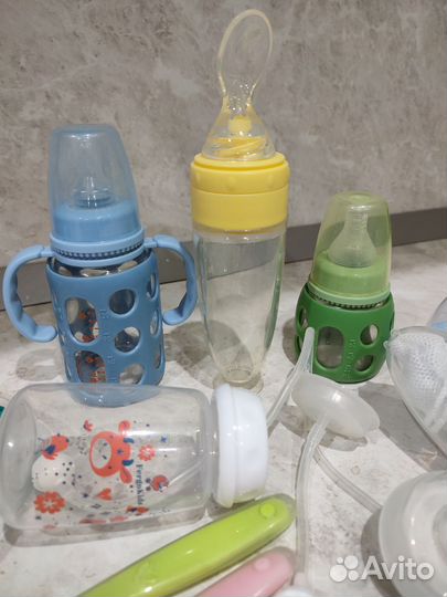 Бутылочки ниблер ложки пустышка соски