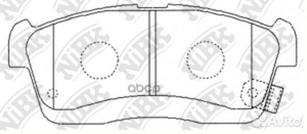 Колодки тормозные дисковые toyota passo 2005-20