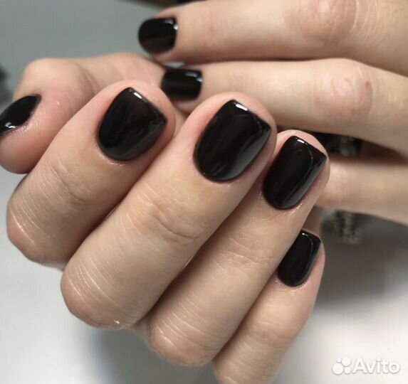 Маникюр с покрытием гель лак наращивание