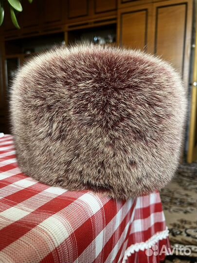 Шапка из натурального меха песца