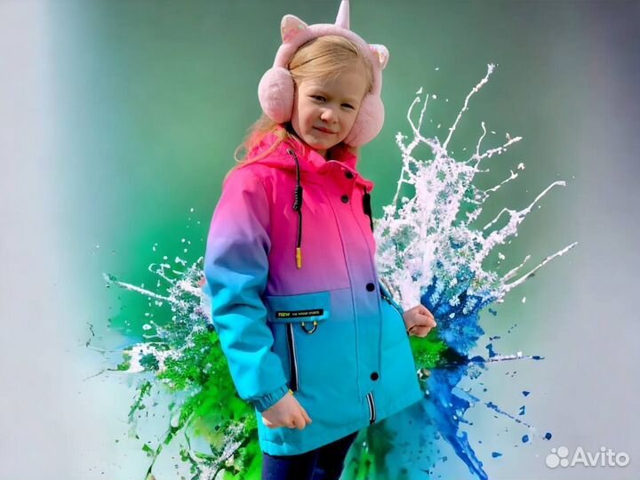Детская куртка ветровка весенняя для девочки