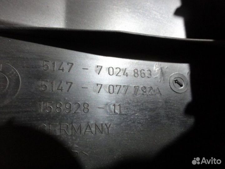 Обшивка багажника на заднюю панель Bmw 5 Серия