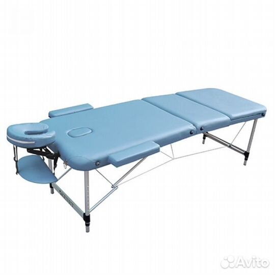 Массажный стол zenet ZET-1049/L голубой