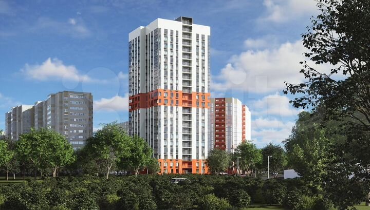 2-к. квартира, 58,3 м², 6/22 эт.