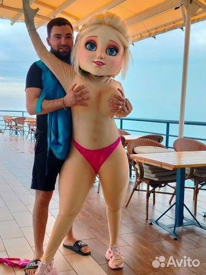 Аниматор, ведущий, белый медведь, панда