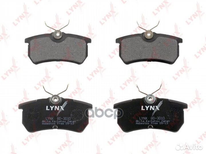 Колодки тормозные дисковые зад BD3010 lynxauto