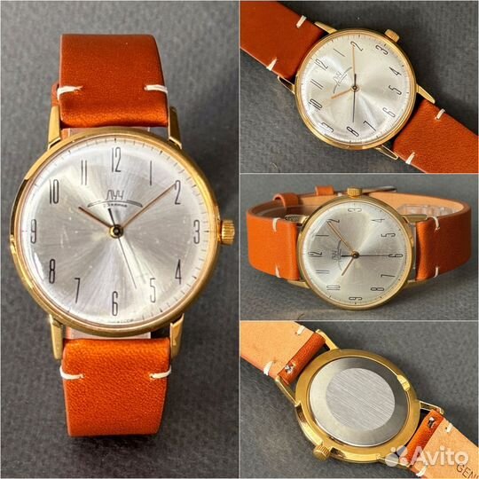 Луч Ультратонкие мужские наручные часы СССР