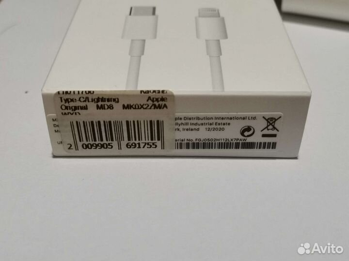 Оригинальный кабель apple iPhone type-c