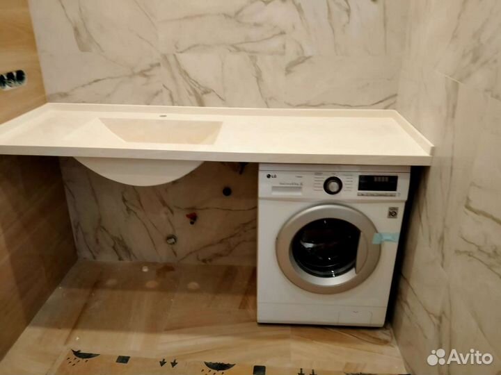 Столешница из камня в ванную комнату