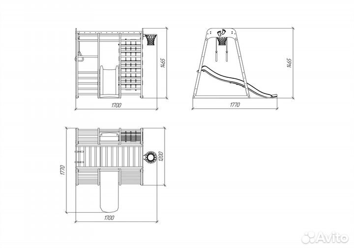 Детский спортивный комплекс сн-01-c
