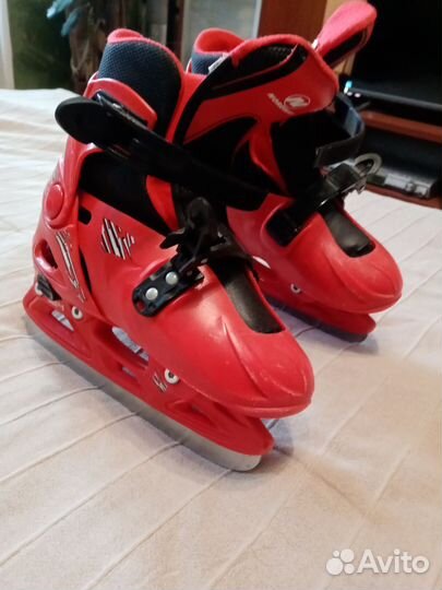 Коньки детские раздвижные размер 31-33