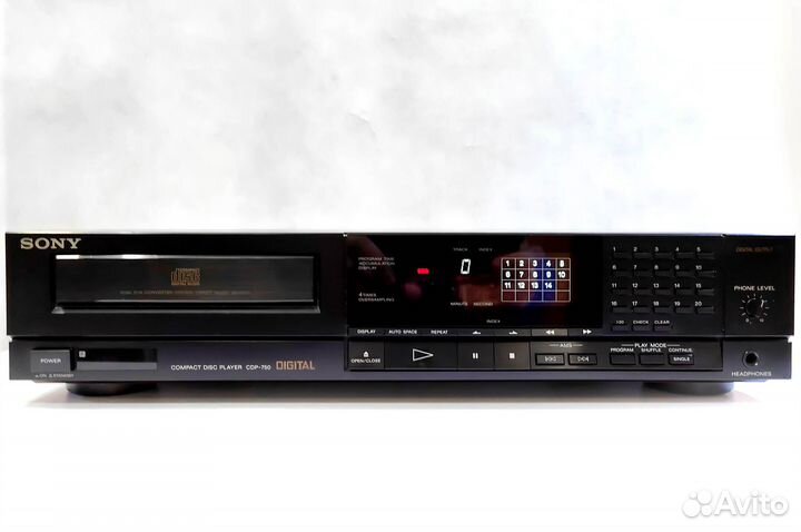 Проигрыватель CD Sony CDP-750, 1987г