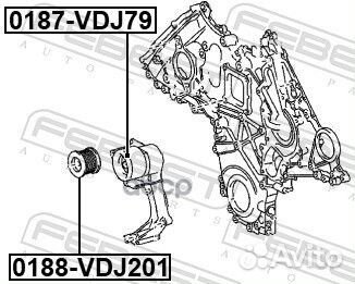 Ролик ремня приводного toyota land cruiser