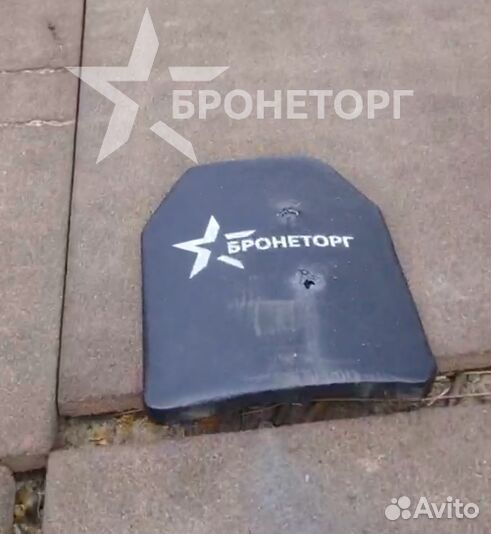Утолщенная бронепластина бтп-2К для бронежилета, б