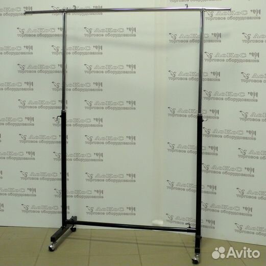 Вешало П-образное L900-1700мм H750-1500мм, черн