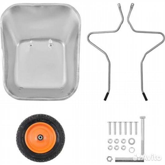 Тачка садовая одноколесная 90 кг/65 л