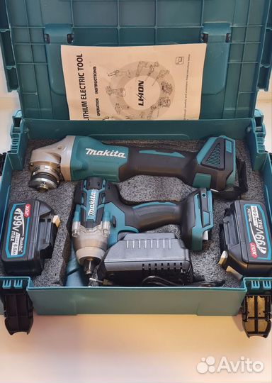 Болгарка (ушм) + Гайковёрт, набор 2в1 Makita