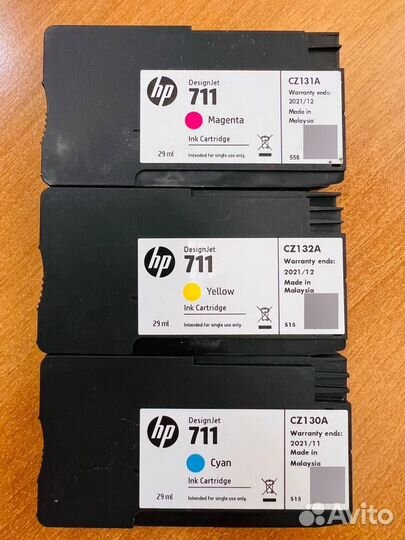 Картриджи пустые HP 711