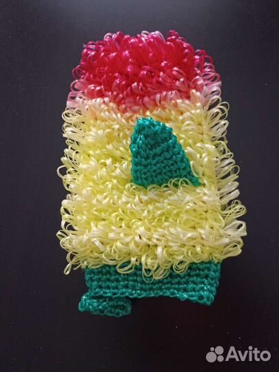 Мочалка ручной вязки