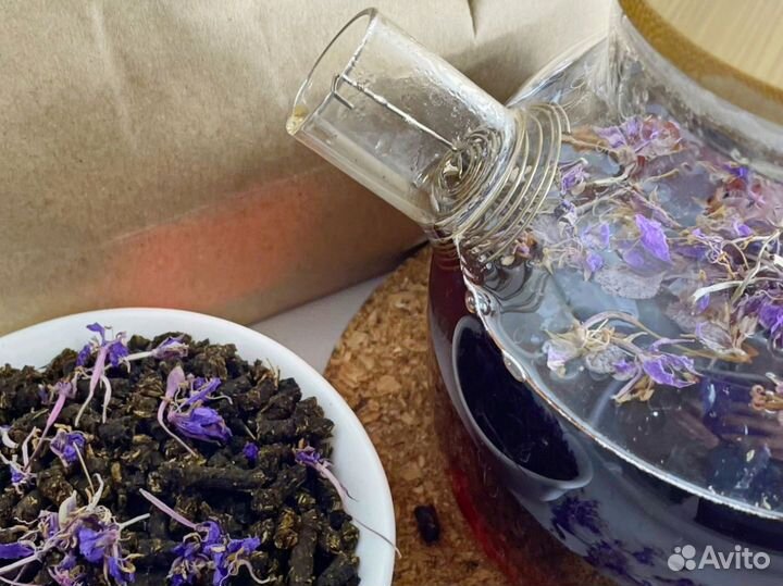 Иван-чай с цветами 1 кг сбор 2O23, копорский чай