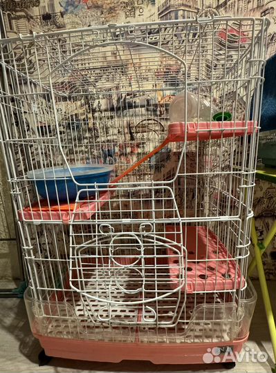 Клетка для шиншиллы бу