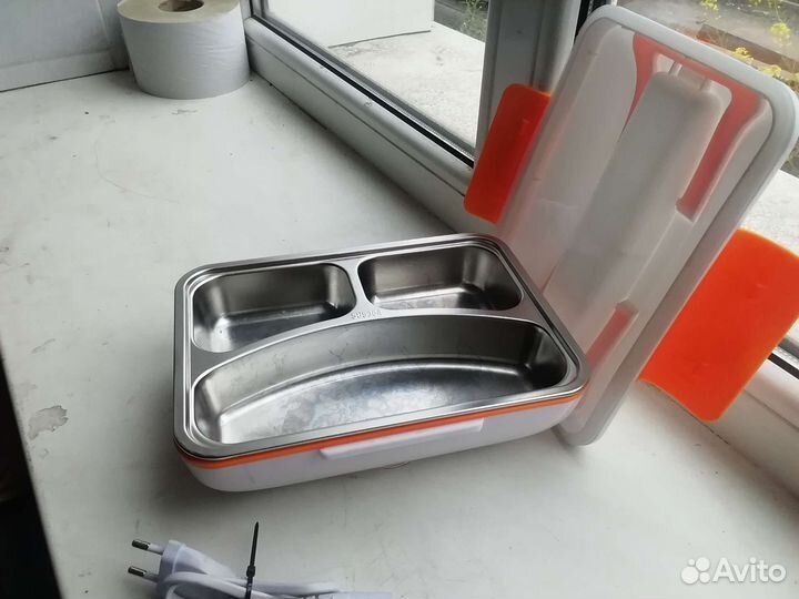 Ланч бокс для еды с подогревом