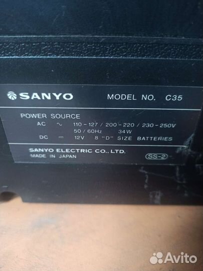 Двухкассетник sanyo C35